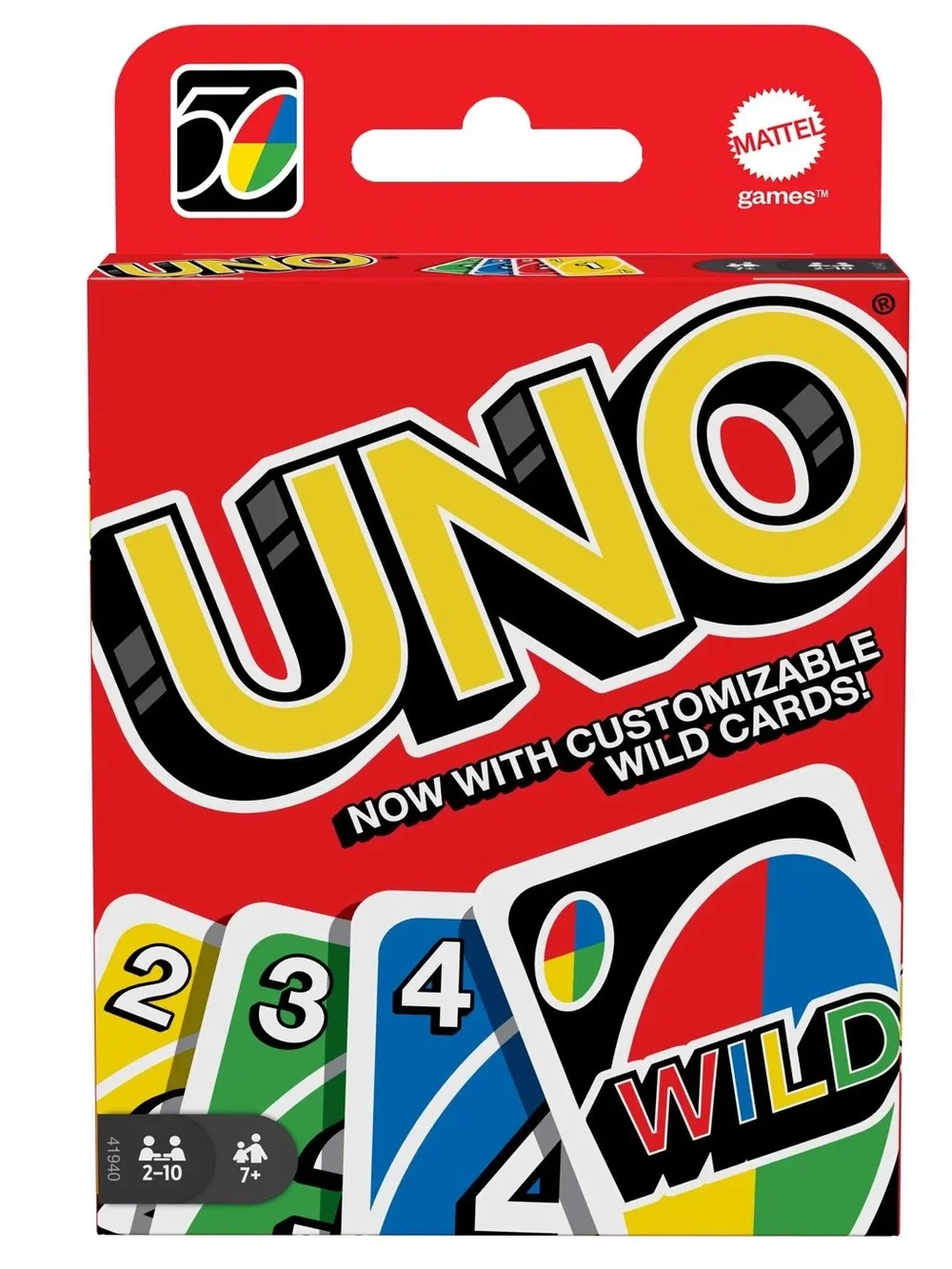 UNO cards with customizable wild cards